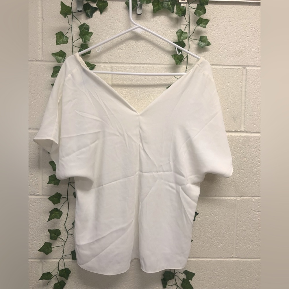 White House Black Market White Blouse